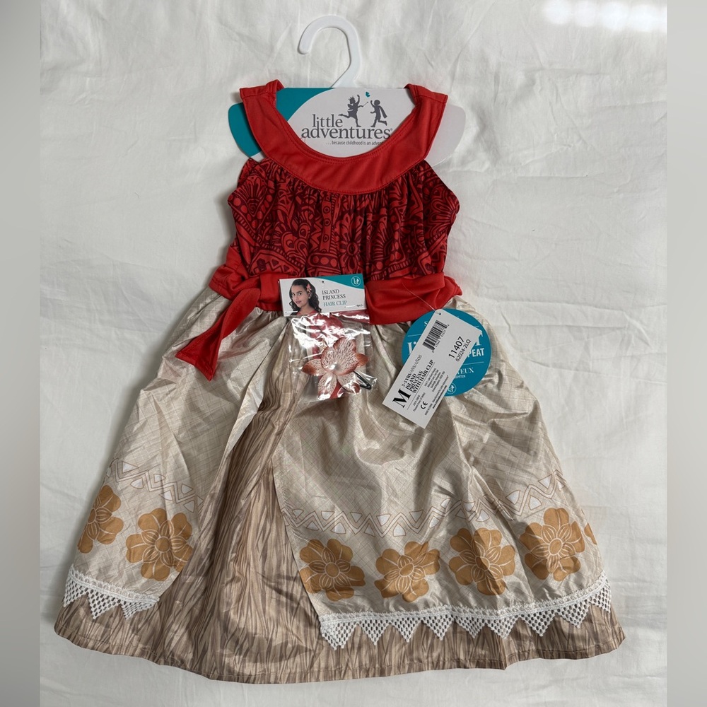 Little Adventures “Island Princess” Moana Dress, Size Medium